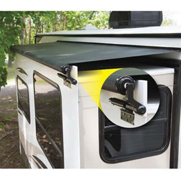 Lippert Components Solera Black Slider Awning with Black Weatherguard