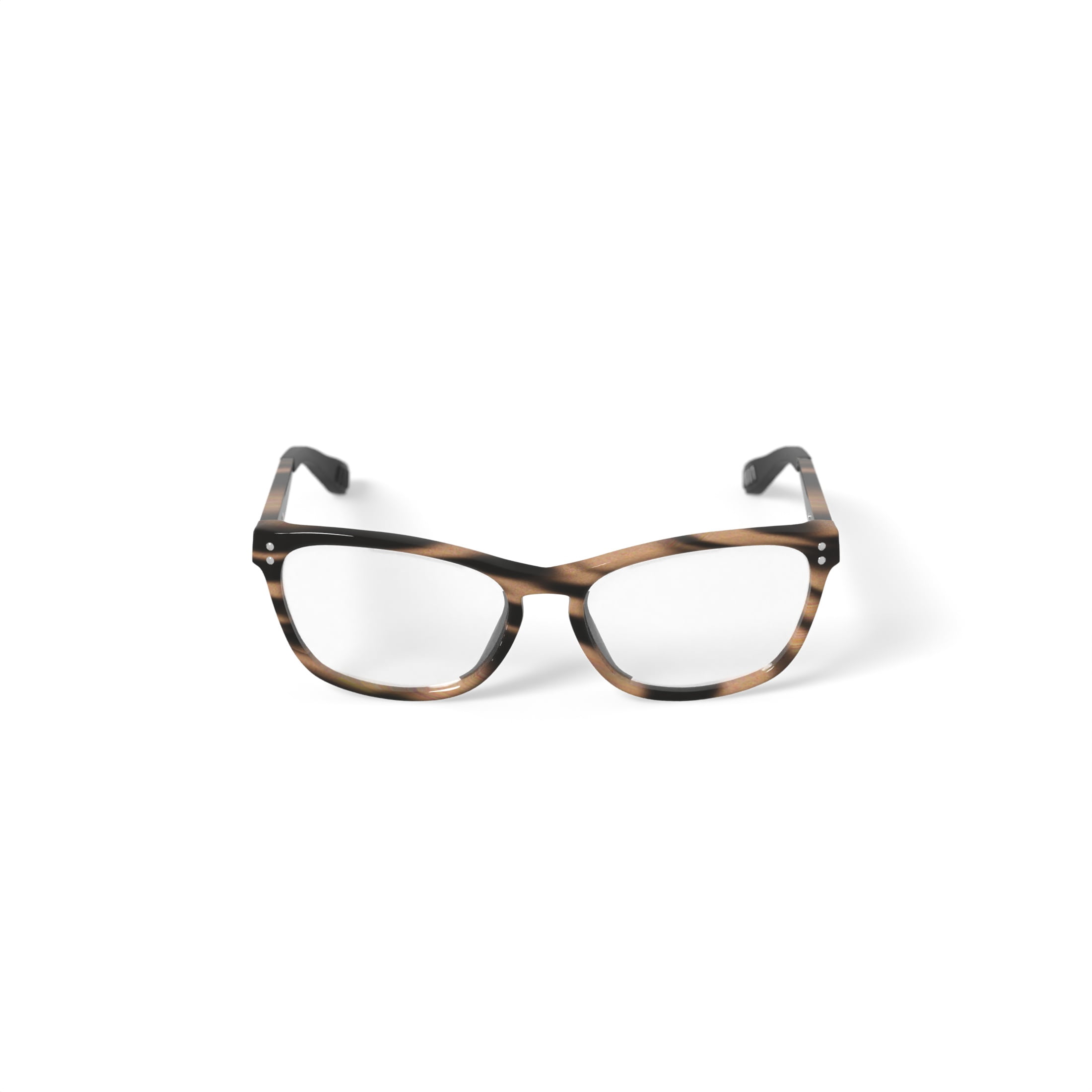 Jonas Paul Youth Lincoln/Lauren Square Prescription Eyeglasses with Case, Brown Tortoise
