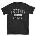 thumbnail image 1 of West Union Iowa Classic Established Men's Cotton T-Shirt, 1 of 1