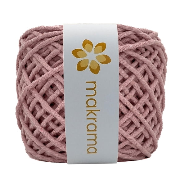 Hilaza Algodón 4mm Makrama 500gr Rosa Claro