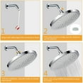 thumbnail image 5 of Costyle Luxury Shower Head 6-inch High-Pressure Rain Shower with 90 Jets in Chrome, 5 of 5