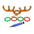 thumbnail image 3 of Juego inflable de lanzamiento de astas de reno, juegos de fiesta de Navidad con bomba, juegos de Navidad familiares para adultos, para carnaval, , marrón, 3 of 8