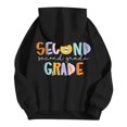 thumbnail image 5 of Women's Hoodies Sweatshirts Teacher Hoodies For Women First Day Back To School Sweatshirt with Pockets Long Sleeve Graphic Pullover Black M, 5 of 6