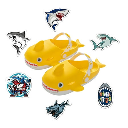 

Shuttle tree Women Men Summer Dual-purpose Slippers Shark Shape Indoor Outdoor Non-slip Shoes Stickers