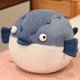 thumbnail image 4 of Lindos animales de peluche de pez globo gordo, almohadas, divertidos juguetes de peluche de cocodrilo, muñecos de mar de dibujos animados kawaii, regalos para festivales para niños y niñas, 4 of 5