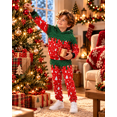 thumbnail image 2 of Aideaone Boys Christmas Hoodies Sweatshirts & Pants Set Kids 3D Graphic Printed Pullover Winter Outfit Set 6Y-14 Years, 2 of 5