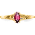 thumbnail image 5 of 14K Yellow Gold Pink Tourmaline Birthstone Ring (Size 7) Made In United States xbr187, 5 of 5