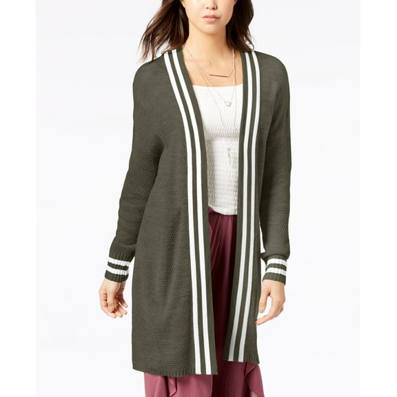 American Rag Juniors Varsity Cardigan Dusty Olive M