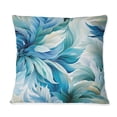 thumbnail image 3 of DESIGN ART Designart "Oceanic Mirage Tropical Pattern III" Tropical Printed Throw Pillow 16 x 16, 3 of 5