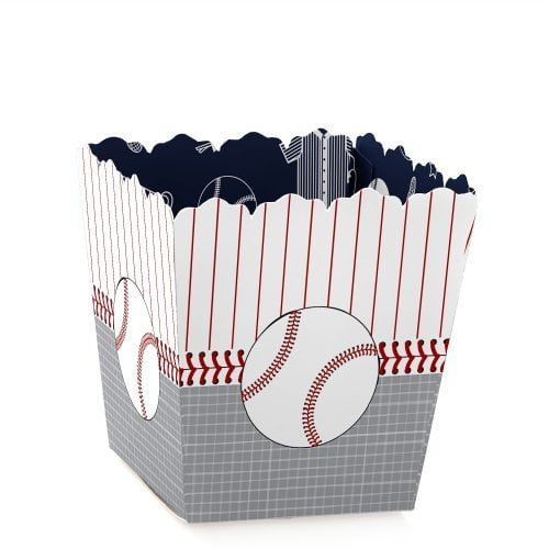 Batter Up - Baseball - Party Mini Favor Boxes - Baby Shower or Birthday Party Treat Candy Boxes - Set of 12