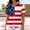 D-Multicolor, variant on TEAJOPSUU 4th of July Tops for Womens American Flag Print Button Down Short Sleeve Turn Down Collar Fitted Casual Blouse for Patriotic Events B-Multicolor