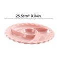 thumbnail image 3 of Compartmentalized Plastic Meal Tray, 5-Compartment Divided Plate for Lunch Home, Lightweight Portion Control Plates for Preschoolers, Bento Style Serving Dish in 6 Colors, Pink, 3 of 6