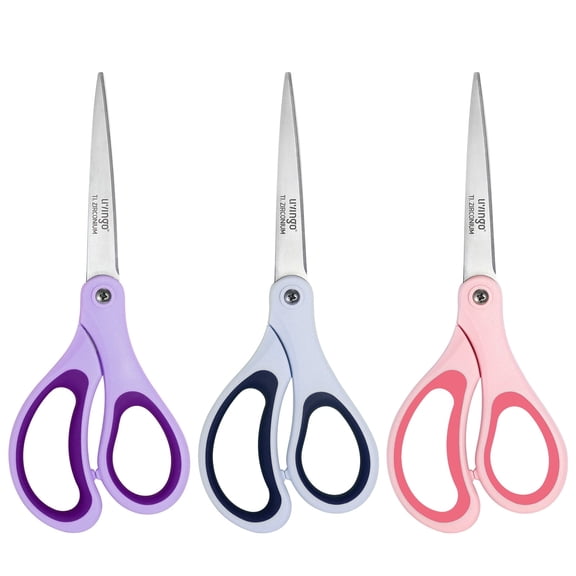 LIVINGO 3-Pack Titanium Coated Scissors Set – Office & Home Use