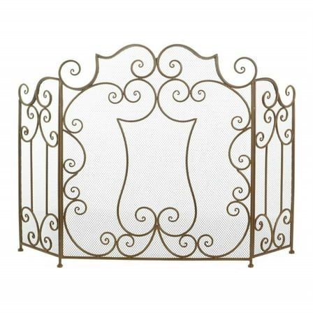 Accent Plus Modern Scroll Fireplace Screen