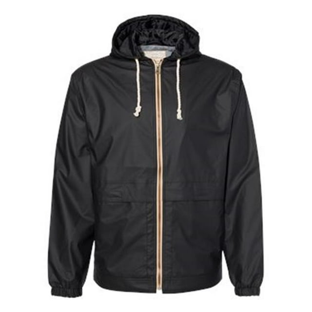 Weatherproof B04452503 Vintage Hooded Rain Jacket, Black - Small