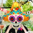 thumbnail image 5 of 5pcs Day of the Dead Themed Decorative Balloons with Star and Skull Foil Balloons, Suitable for Day of the Dead, Halloween Decorations, Birthday Balloons, Balloon, 5 of 5
