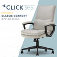 thumbnail image 2 of Click365 Classic Comfort Executive Office Chair Bonded Leather Gray, 2 of 9