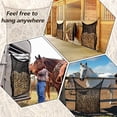 thumbnail image 4 of Red Heno Alimentación Lenta, Alimentador Heno, Bolsa Heno, Red Heno para Caballos, Bolsa Heno para Caballos, Suministros Alimentación para Caballos, 2 Piezas,, 4 of 5