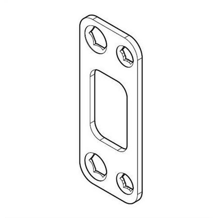 - Baldwin Reserve 8BR0406003 Round Corner Strike for Deadbolt Venetian Bronze Finish