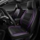 thumbnail image 4 of Fundas universales de cuero PU impermeables para asientos delanteros Car Pass, 4 of 9