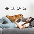 thumbnail image 7 of 12Pcs 2 Styles Dog Paw Wooden Wall Art Love Heart Black Wood Wall Art Dog Room Decor Puppy Decoration Signs, 7 of 7