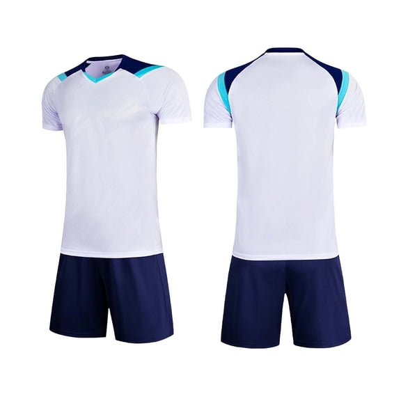 NAISIBABY Boys Outfit Sets, Quick-Dry T-Shirt and Shorts 2-Piece Basketball Football Kids Casual Sports Activewear White Size 12