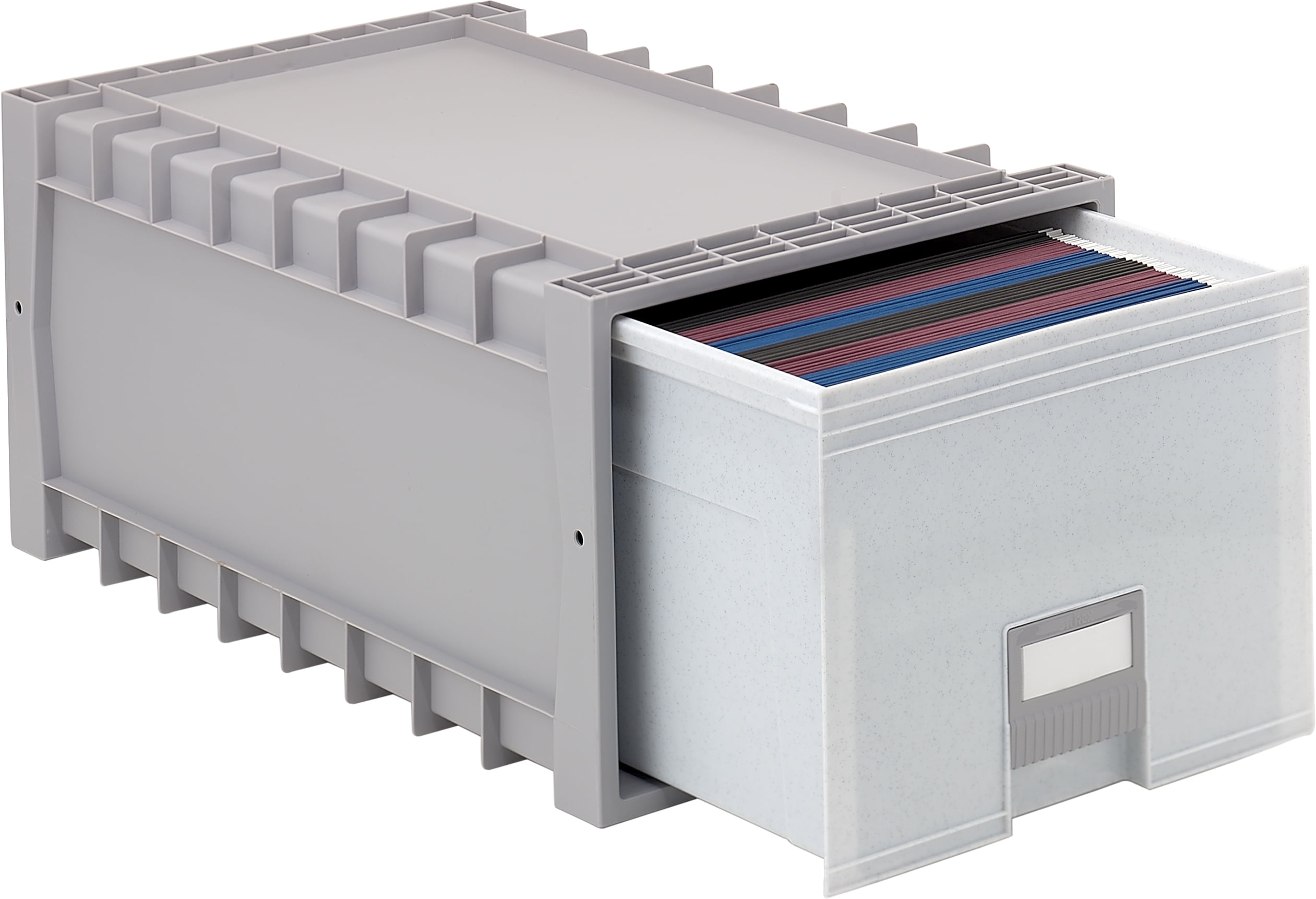 Storex Plastic Archive Drawer, Holds Letter Size Hanging Folders, 24