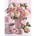thumbnail image 1 of MomoArt 5D DIY Diamond Embroidery Peony Cross Stitch Kit Diamond Painting Flower Full Square Round Mosaic Art Home DecorationsRound 40X50cm Gao Jinjia LED, 1 of 2