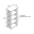 thumbnail image 2 of Linon Luster Wood Bookcase in Antique White, 2 of 10