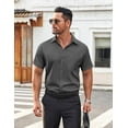 thumbnail image 4 of COOFANDY Short Sleeve Dress Shirt for Men Business Casual Button Down Shirt, 4 of 6