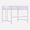 Purple, variant on Ktaxon Loft Bed Full Size with Flat Rungs, No Box Spring Required,Heavy Duty Metal Slat Support,Black