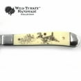 thumbnail image 3 of Wild Turkey Handmade Gentleman's Trapper Folding Pocket Collectors Knife EDC, 3 of 5