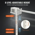 thumbnail image 6 of VEVOR 46" Electric BBQ Rotisserie Grill Kit, Heavy Duty, 132 lbs Capacity, Automatic Motor, Stainless Steel Spit Rod, 6 of 12