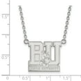 thumbnail image 3 of 10k White Gold LogoArt Official Licensed Collegiate 18in Boston University (BU) Large Pendant w/Necklace, 3 of 5