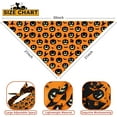 thumbnail image 2 of Fall Halloween Dog Bandanas Reversible 2 Pack Large, Black Pumpkin Ghost Spider Web Cute Halloween Pet Bandanas for Dogs Adjustable Triangle Holiday Scarves for Medium Large Extra Large Boy Girl Dogs, 2 of 5