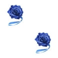 thumbnail image 1 of QualitChoice Curtain Tieback Punch-free Stylish Flower Shape Decorative Replacement Home Buckle Fastener Ornament Accessories Blue 2PCS, 1 of 6