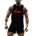 thumbnail image 3 of Chaleco para hombre, sin mangas, transpirable, ligero, para entrenamiento, deportes al aire libre, transpirable, de moda, con estampado simple, para fitness, de secado rápido, 3 of 5