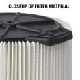thumbnail image 3 of WORKSHOP MULTI-FIT VF7816 Craftsman Red Stripe Wet/Dry Vac Filter Replacement - White, 3 of 4