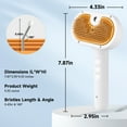 thumbnail image 3 of Pet Steam Brush for Dog & Cat - 3-in-1 Steam Grooming Slicker Brush & Undercoat Rake for Shedding - Self Cleaning Spray Comb with Mist for Long & Short Haired Pets - Includes Waterless Shampoo, 3 of 13
