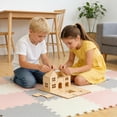thumbnail image 6 of 60 PCS Kids Foam Puzzle Floor Mat Bulk - Solid Color Foam Play Mat with Borders Interlocking Multi Use Floor Rug for Children, 12 Inch(White, Cream, Gray), 6 of 6