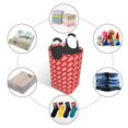 thumbnail image 4 of Cauagu Retro Lobsters Print Hamper Basket Bin,Extra Large Dirty Clothes Hamper 50L Laundry Baskets with Handles Laundry Hampers for Bedroom/Living Room/Bathroom, 4 of 5