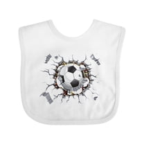 Inktastic Soccer Breakthrough Boys or Girls Baby Bib