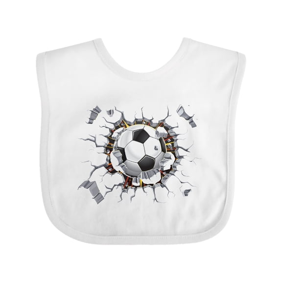 Inktastic Soccer Breakthrough Boys or Girls Baby Bib