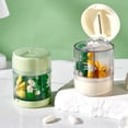 thumbnail image 4 of Pill Box Organizer Weekly Medicine Dispenser Large Capacity Compact Design Portable Pill Tablet Storage Box with Cutter, 4 of 8