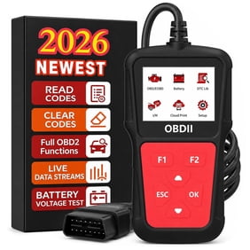 OBD2 Scanner Diagnostic Tool, Check Engine Code Reader with Battery Voltage Test, Live Data, I/M Readiness for 1996  Vehicles