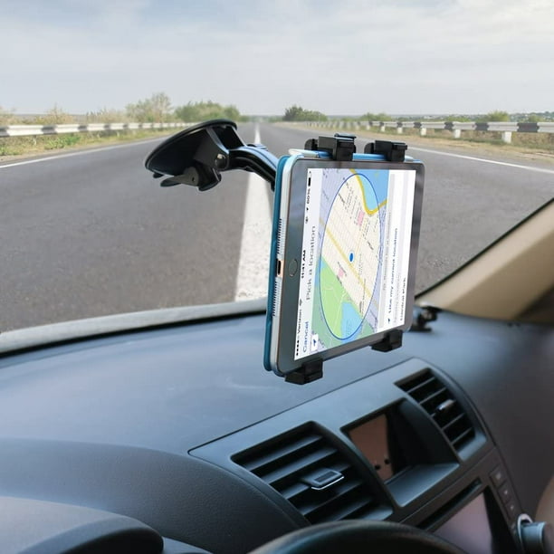 OHLPRO Support de tablette de voiture, support de tablette de tableau de  bord pour tableau de bord de pare-brise de voiture Rotation universelle à  360 degrés pour iPad 