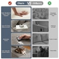 thumbnail image 4 of 96" L-Shape Modular Cloud Couch, 3-Seater Deep Seat Corduroy Sectional Sofa, Camel, 4 of 8