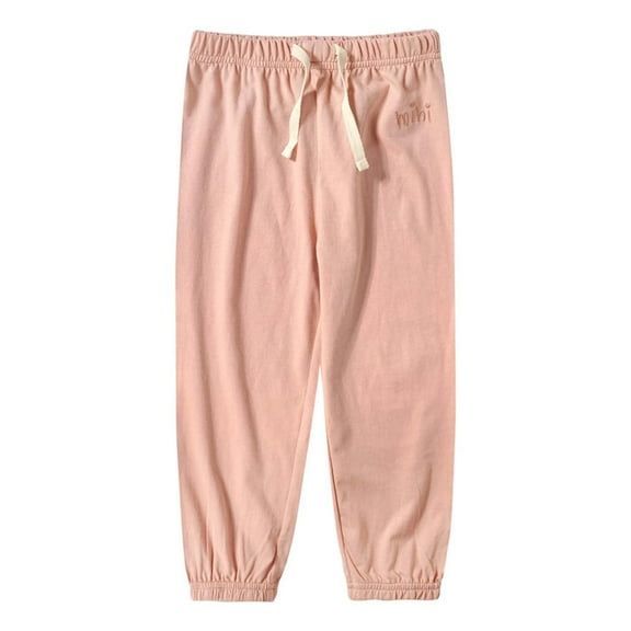Kids Elastic Waist Elastic Waist Pants Pink Essentials Sweatpants Summer Fall Long Pants 5-6 Years Boy Clothes