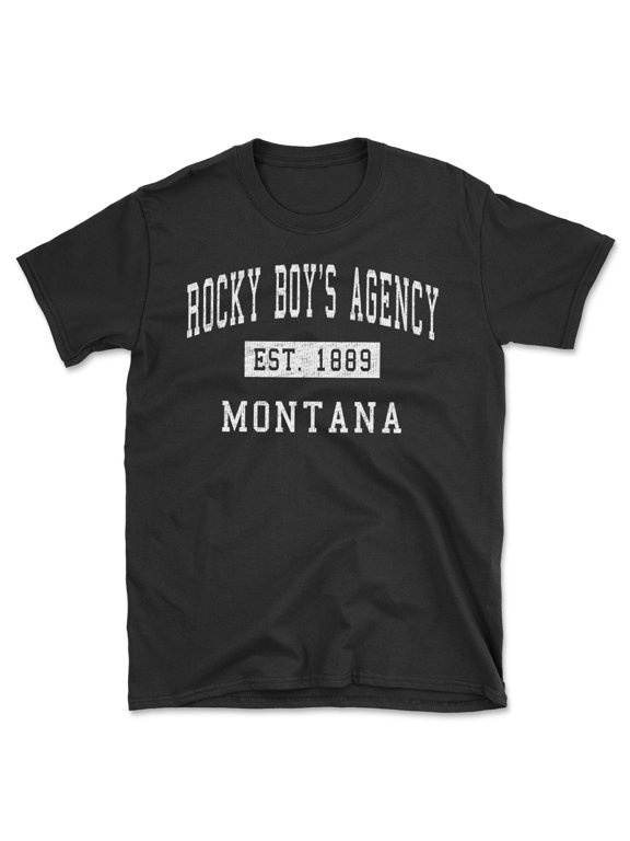 Rocky Boy's Agency Montana Classic Established Men's Cotton T-Shirt