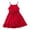 Red, variant on Mercatoo Toddler Girls Spaghetti Straps Red Color A Line Dress Irregular 𝐑uffle 𝐇em Dress with Belt Summer Outdoor Clothes